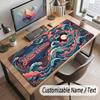 Octopus Sea Life Theme Customized Mouse Pad Personalized Print Name Text Desk Mat For Home Office Table Decor