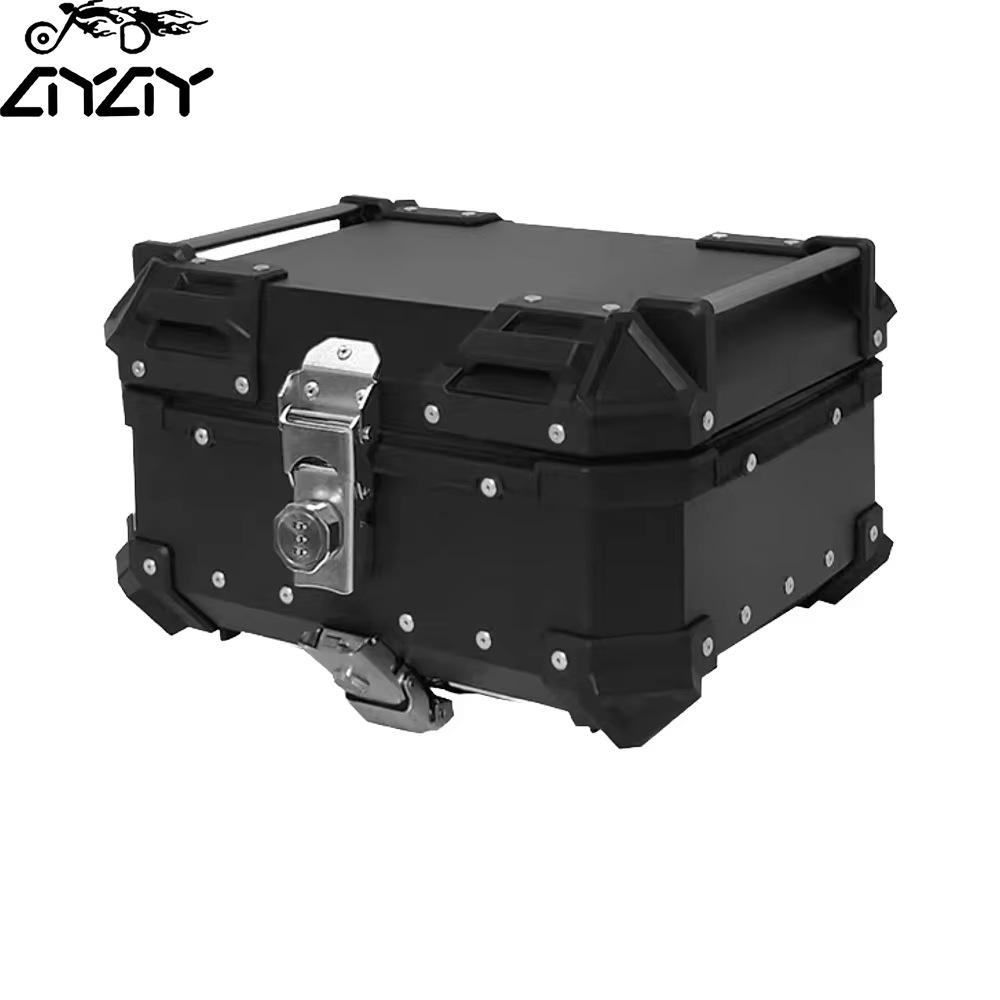 25L Wear-Resistant Aluminum Alloy Anti-Theft Motorcycle Storage Box with Password Lock, Customizable for Electric Scooters