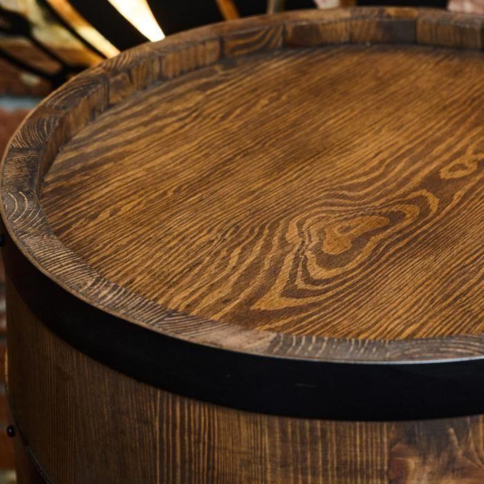 Casier à vin - Creative Cooper - Tonneau en bois avec portes, шкаф для алкоголя, 80x50 см, венге