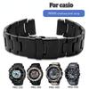 Прочный ремешок из нержавеющей стали для мужчин Для часов Casio PRG-250/PRG-260/PRG-280/500/510/550 спортивный горный металлический часовой браслет 18 мм