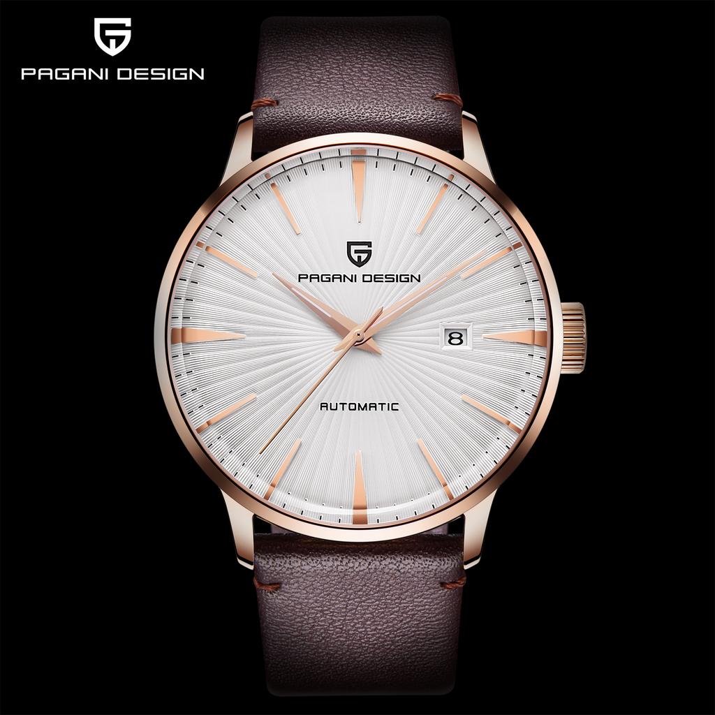 Pagani Design Luxury Men's Automatic Mechanical Watch Seagull 2813 Movement Leather Strap Waterproof Fashion Business PD2770