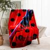 Custom Name Ladybug Theme Printed Blanket - Perfect for Couch, Bed, Travel & Outdoor Use | Machine Washable, Cozy & Durable.