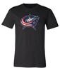 Футболка с состаренным логотипом Columbus Bluejackets S-6XL Отслеживание!!