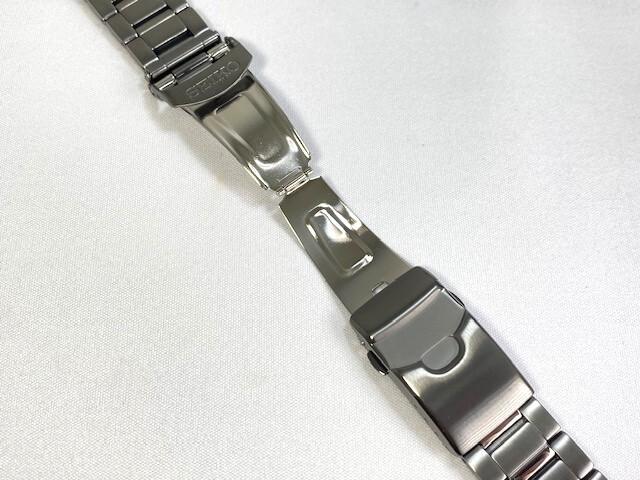 3399DB SEIKO 5 Sports 22mm Stainless Steel Bracelet Black for via SNZE83J1/ SNZE83JC/ 7S36-02P0 (Ships Nekoposu)
