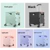 Exquisite Minimalist Shopping Cart Trolley Upgraded Magnetic Box Cover Retractable Folding Trolley