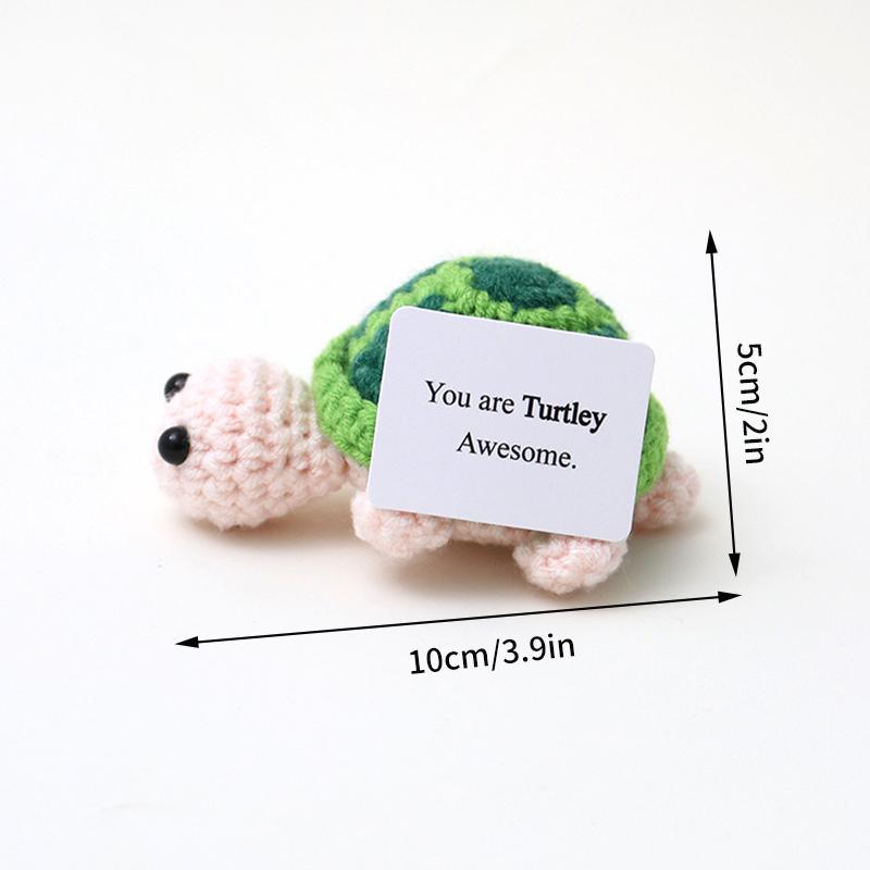 Crochet Positive Energy Dolls Mini Pocket Hug Handmade Plush Knitted Doll Hand-woven Gifts Crochet Animals Desktop Decoration 