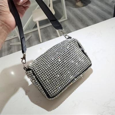 Маленькая сумка женская новая сумка со стразами сумка полностью усыпанная стразами портативная сумка-мессенджер на цепочке сумка с бриллиантами тренд