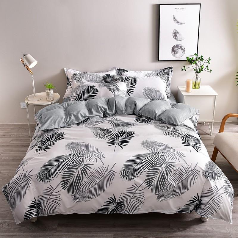 Dorm Bedding Set Soft Aloe Cotton Bed Sheet Plant Multiple Sizes