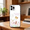 Милый Мультяшный Арт Чехол COCO-chanS Для iPhone17 16 15 14 13 12 11 Pro Max Plus, 5G Мягкий Черный Чехол