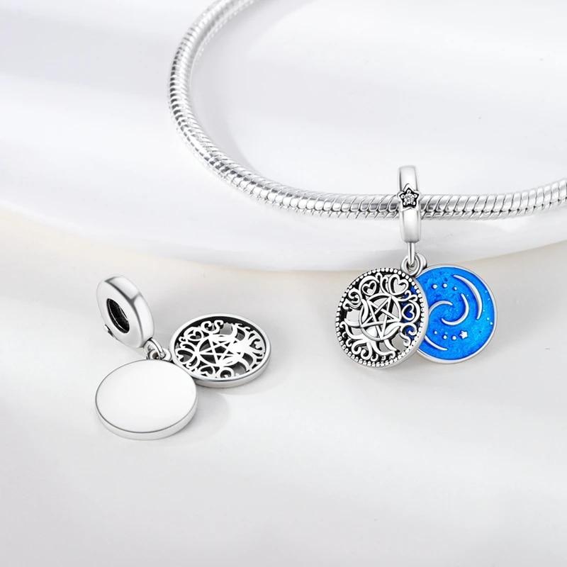 Fit Bracelets 925 Sterling Silver Colorful Charms Beads Love Butterfly Bee Flower Dangle For DIY Jewelry Gift Making