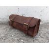 Leather Bag Motorcycle Pouch Brown Saddle Buffalo Leather Bag Bike Small Tool Bag Front Fork Handlebar Leather Saddlebag Pouch