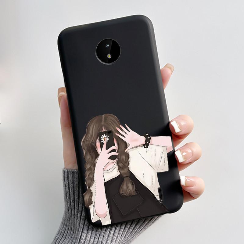 Для Nokia C10/Nokia C20 Черный Чехол Для Nokia C20 Plus Ударопрочный Задняя Крышка Красивый Завораживающий Рисунок Луны и Моря