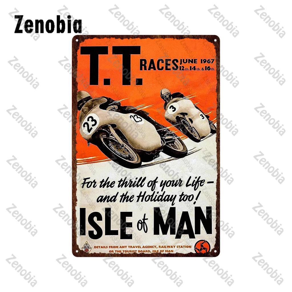Motorcycles Metal Signs Tin Sign Ace Cafe London Road Race Wall Stickers Isle of Man TT Garage Bar Pub Home Wall Decoration