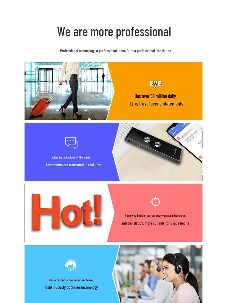 T8 Многоязычная умная ручка-переводчик с голосовым управлением, Bluetooth и функцией синхронного перевода