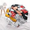 Mickey Mouse,Minnie Mouse Automatic Opening and Closing Umbrella   8 Ribs Windproof Portable Folding Umbrella with Plastic Handle, Suitable