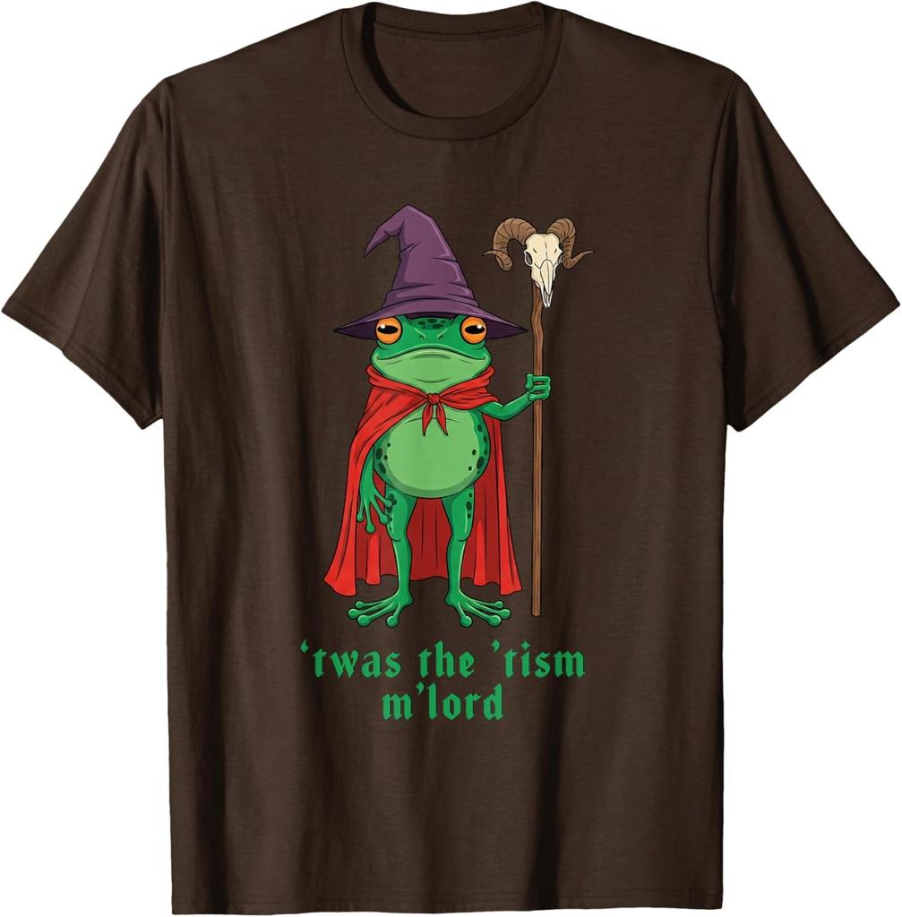 Funny Frog Wizard T'was the 'Tism M'Lord Autism Unisex T-Shirt