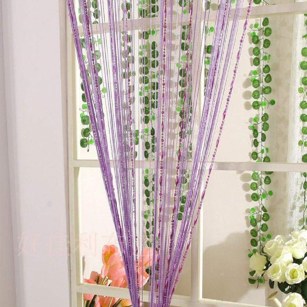 Декоративная цепочка из бисера, капля росы, хрустальное стекло, дверь, перегородка, занавеска на окно, занавеска на веревке