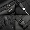 Новый дизайн, большая вместимость, перезаряжаемый через USB, туристические рюкзаки для мужчин, рюкзак для ноутбука 15,6 дюйма, водоотталкивающая сумка для улицы для мужчин