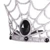 Хэллоуинская корона-паутина, жуткая тиара-паутина, головной убор для женщин и девочек, аксессуар для костюмированной вечеринки на Хэллоуин