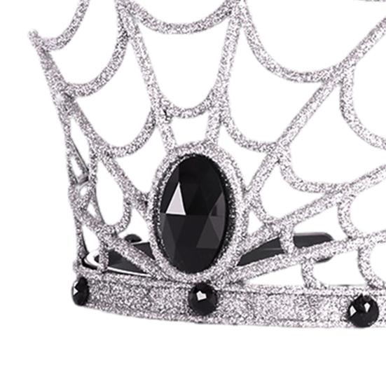 Хэллоуинская корона-паутина, жуткая тиара-паутина, головной убор для женщин и девочек, аксессуар для костюмированной вечеринки на Хэллоуин