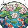 High Transparency Acrylic Art Puzzle Suncatcher, Artistic Window Hanging Ornament, 7.48 Inch Sun Catcher Decoration, Ideal for Gifting And Home Decor