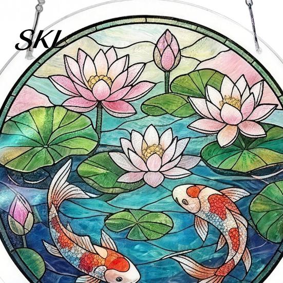 High Transparency Acrylic Art Puzzle Suncatcher, Artistic Window Hanging Ornament, 7.48 Inch Sun Catcher Decoration, Ideal for Gifting And Home Decor