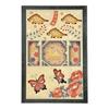Yamaco Wooden Goshuincho Stamp and Butterfly Design 18x12cm 78749 (Shrine/Temple Book) - Boar, Deer, - -