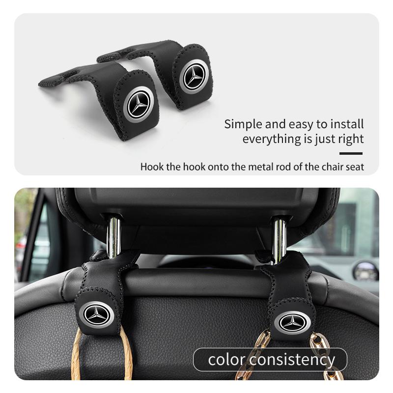 Multifunctional Car Seat Headrest Hanger Storage Hook For Mercedes Benz CLK GLC W212 C200 C300 W203 W204 W205 W169 W176 GLC BF1