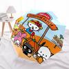 1pc Hello Kitty Pumpkin Patch Automatic Opening/Closing Umbrella - Portable Tri-Fold Design with 8-Bone Iron Frame - Outdoor for Fans, Travelers, Ever