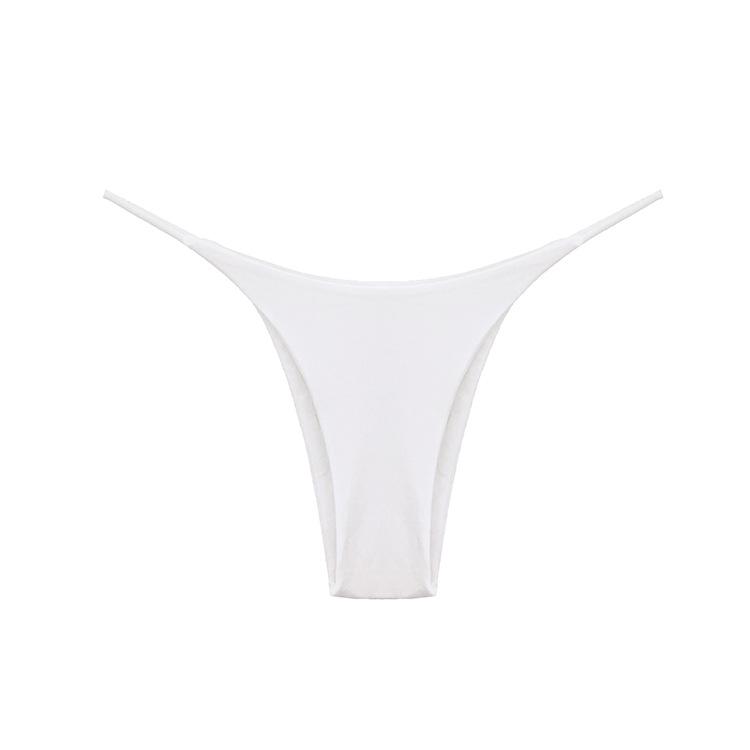Трусы с двойным слоем бретелей, сексуальные трусы, брюки-стринги с низкой талией, хлопковые женские Т-образные трусики