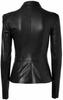 Handmade Women's Black Jacket Genuine Lambskin Leather Motorcycle Stylish Biker