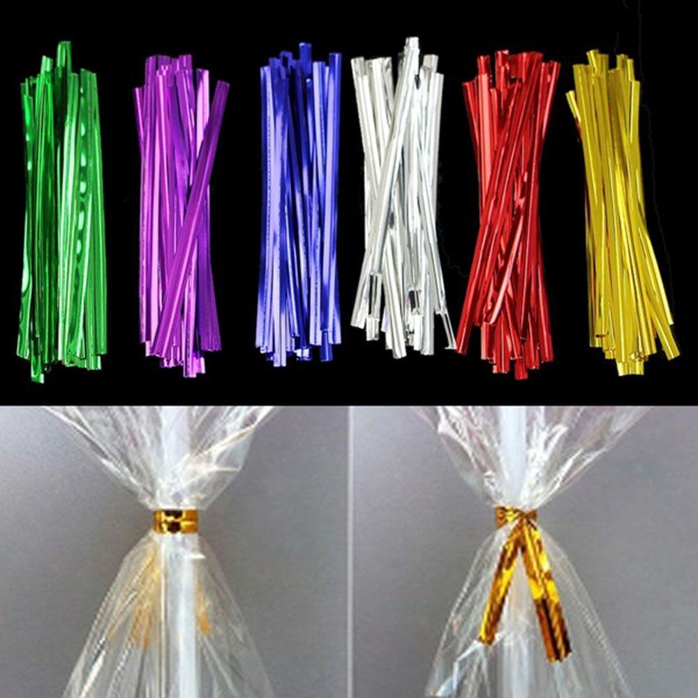 800PCS Ligation Wrapping Baking Twist Ties Pack Sealing Cellophane Bag Metallic Wire