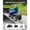 SucceBuy 1000lbs Steel Ramps 2Pcs Ramps with Wider Ramp Surface Universal Stable Loading Ramp with Handles Fit for ATV UTV Motor