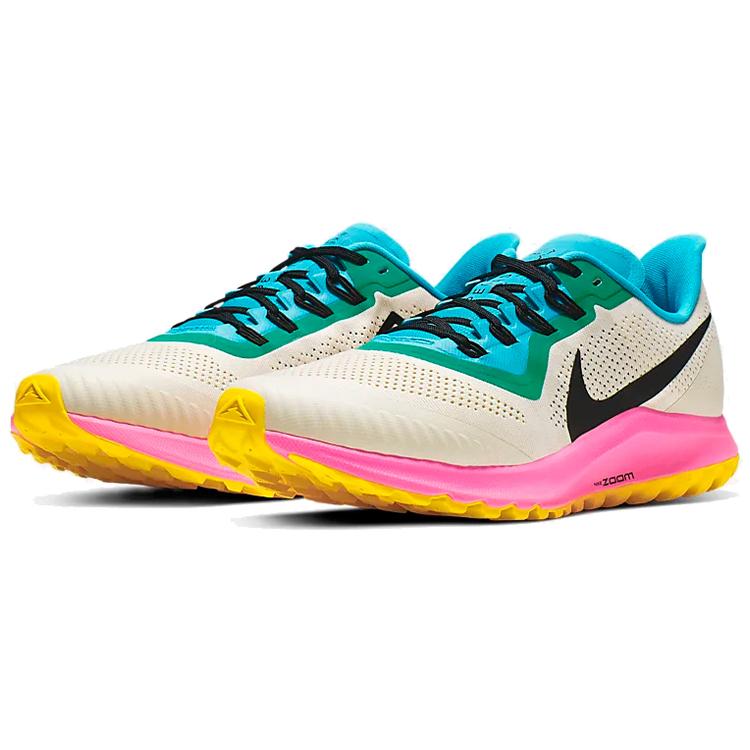 Nike Air Zoom Pegasus 36 Trail Светло-коричневый с розовым и сине-голубым AR5677-101