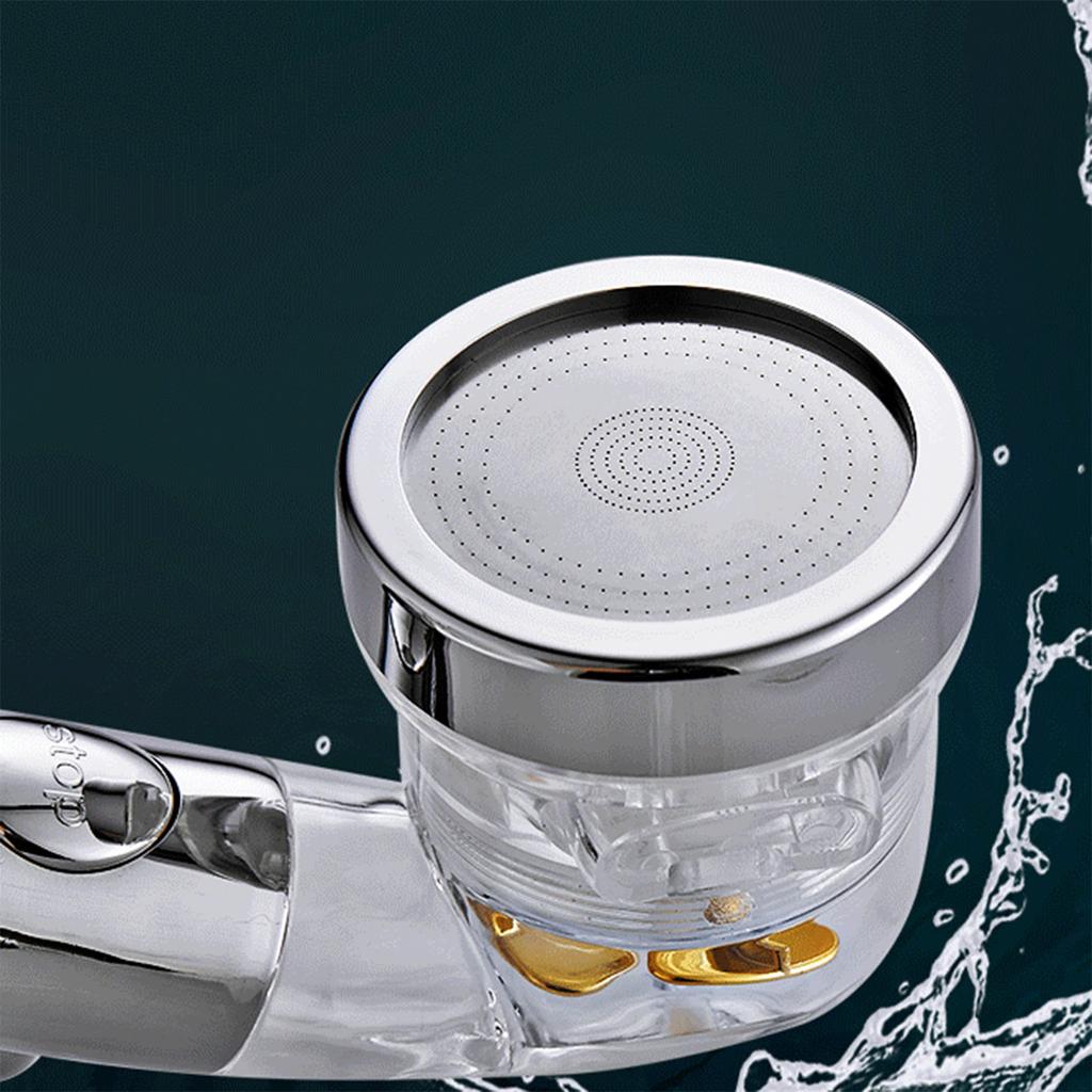 Насадка для душа Водосберегающая Высокое давление Пропеллерный поток Насадка для душа с вентилятором Встроенный фильтр Дождевой эффект Ванная комната