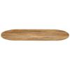 Vidaxl Blat Stołu, 100X40X2,5 Cm, Owalny, Lite Drewno Mango