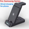 3 в 1 быстрая беспроводная зарядная подставка для iPhone 15 14 13 12 11 X XR 8 Samsung Watch 8 7 6 Airpods Pro зарядная док-станция