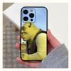 Мультяшный Забавный Чехол Для Телефона S-Shreks Для Apple iPhone 15,14,13,12,11,Pro,X,XS,Max,XR,Plus,Mini Мягкий Черный Чехол