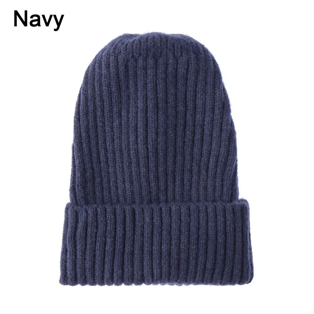 New Fashion Casual Hat Thicken Warm Ski Hat Hedging Cap Slouchy Bonnet Wool Knit Beanies