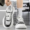 Trendy New Four Season Thick Soled Men's Shoes with Raised Mesh Inside Casual Shoe for Outdoor Walks Running Shoe Wear-resistant