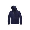 Polo Fleece Full Zip Hoodie Jacket Men Outerwear Navy-Blue MNPOKNI16820-214