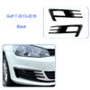 Front Bumper Fog Light Grilles For Golf 7 MK7 2014 2015 2016 2017 2018 2019 Fog Lamp Eyebrow Cover Trim