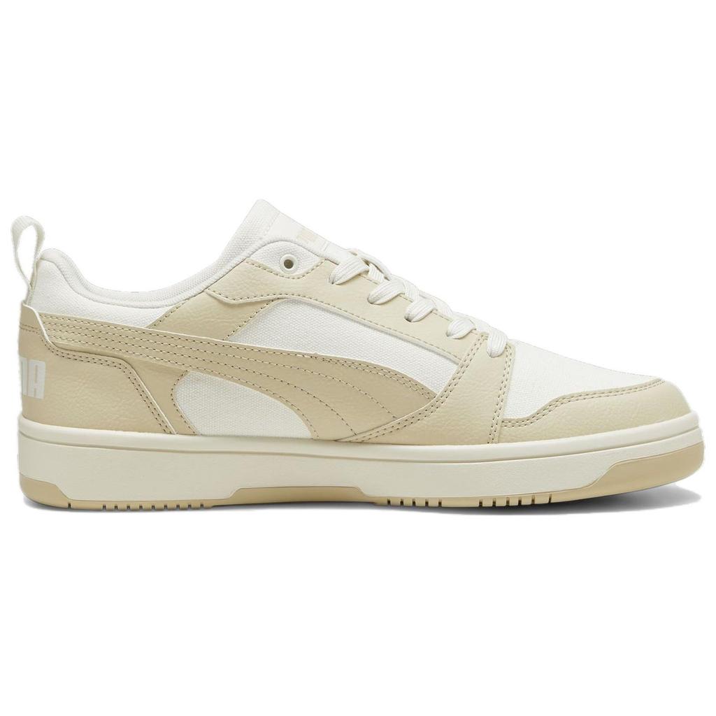 Puma Rebound V6 Low CV Putty Men Sneakers Cream Vapor-Grey White 395079-01