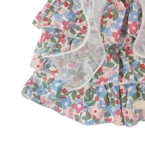 Платье для домашних животных Очень мягкий цветочный узор Красивый безворсовый удобный декоративный хлопковый цветок