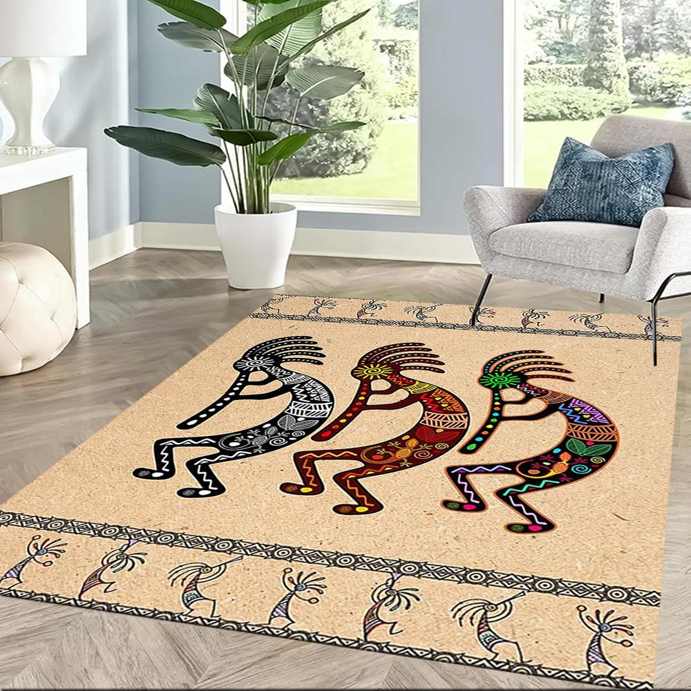 Разноцветные коврики Kokopelli для танцев, подходящие для декора гостиной, спальни и комнаты, также хороши в качестве подарков.