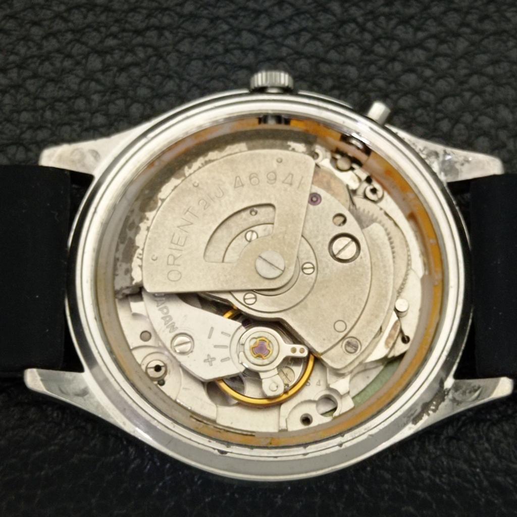 АВТОМАТИЧЕСКИЕ МУЖСКИЕ ЧАСЫ ORIENT CRYSTAL 46941 JAPAN DAY&DATE С ЧЕРНЫМ ЦИФЕРБЛАТОМ a431936-2 R109-a431936