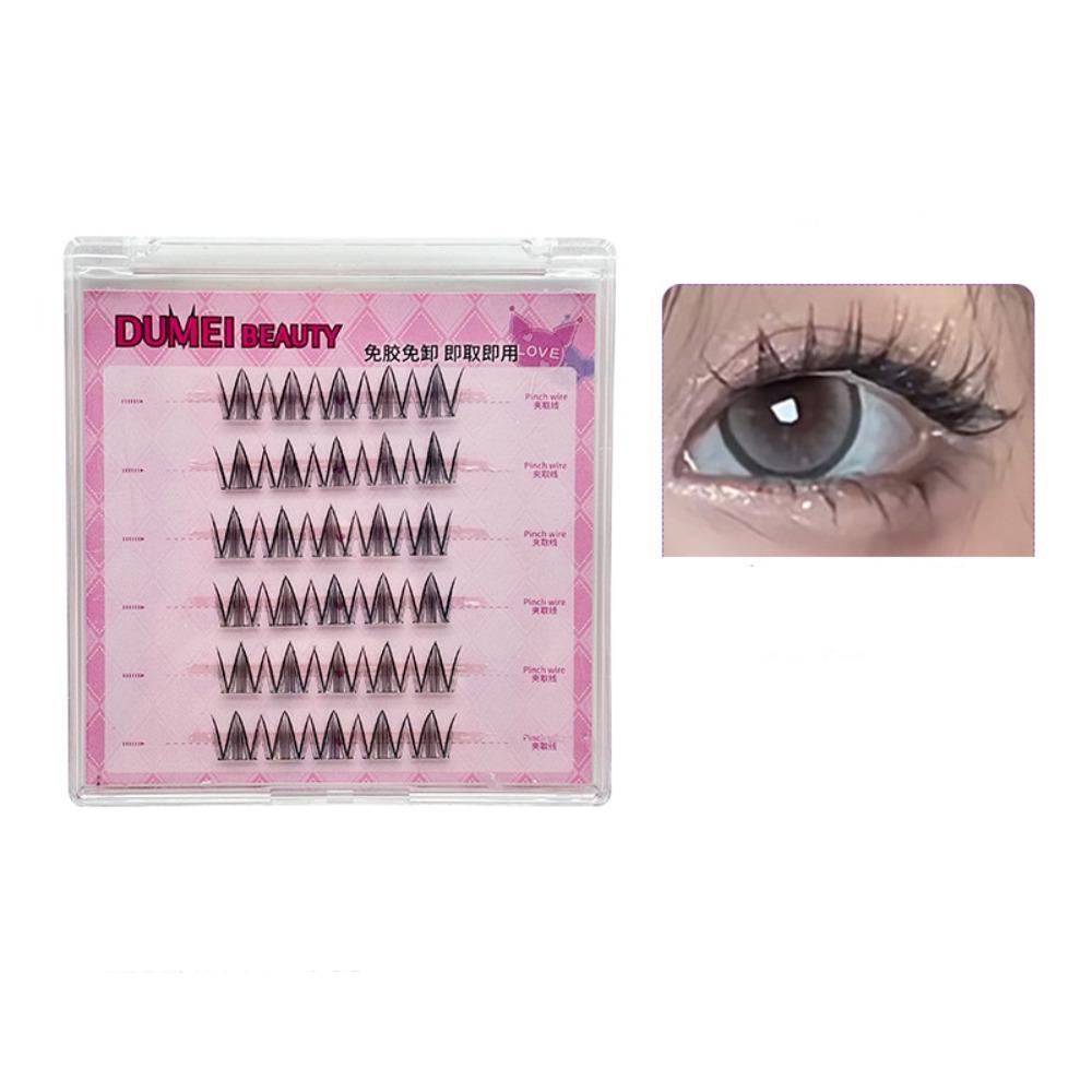 Makeup Adhesive False Eyelashes Sweet False Eyelash Clusters Glue Free Fake Lashes  Grafting Lashes