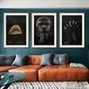 Black and Gold Figure Decoration Painting Sofa Background Wall Painting Bar Pub Sexy Light Luxurious Hanging Painting Canvas