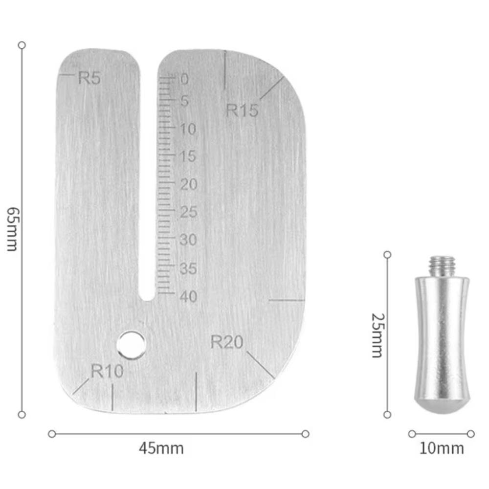 Multifunctional Wooden Leather Chopper Stainless Steel Punching Auxiliary Tool