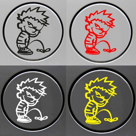 Водонепроницаемый забавный озорной автомобиль сзади мальчик пописать дверь лобовое стекло крышка бака наклейка наклейка